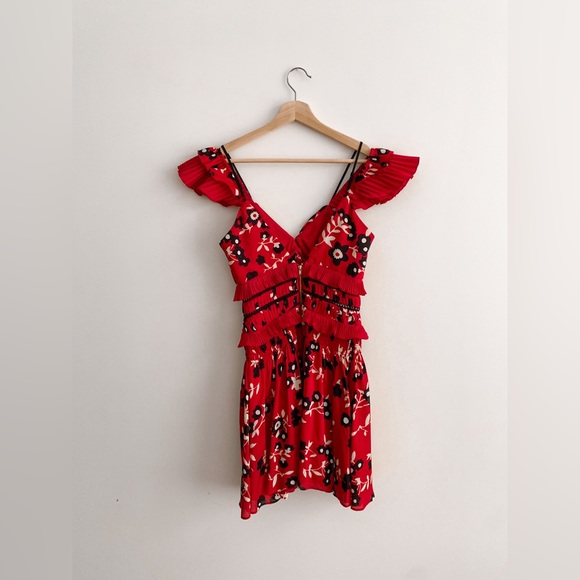 SELF PORTRAIT RED DRESS - Picture 2 of 5